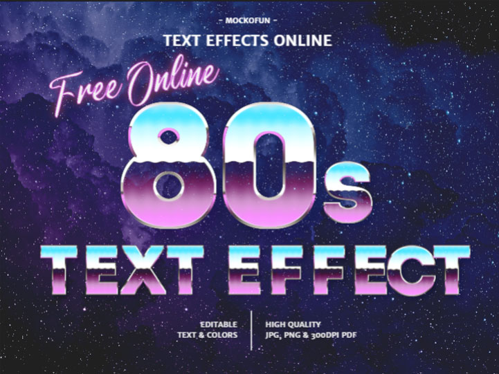 80s Text Generator