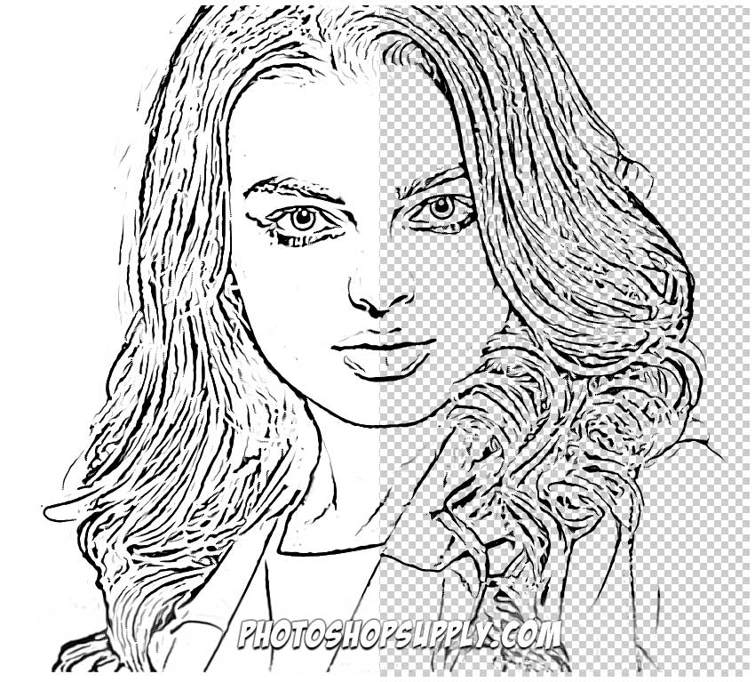 Line Drawing Photoshop