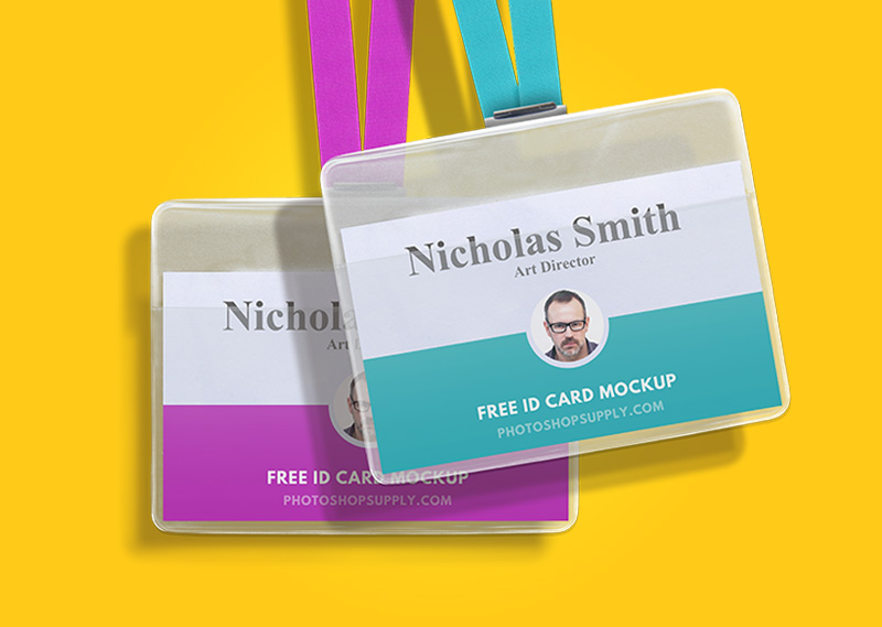 Download Free Id Card Mockup Photoshop Supply