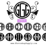 Circle Monogram Font