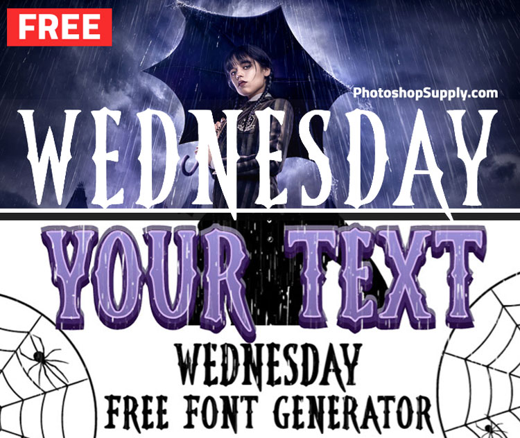 Wednesday NETFLIX Font - Photoshop Supply