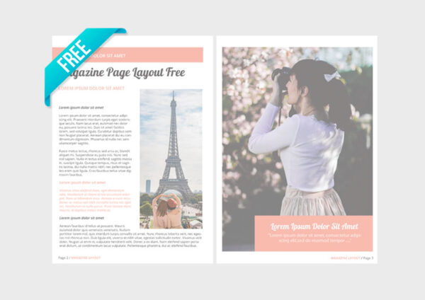 [FREE] Magazine Layout - Photoshop Supply