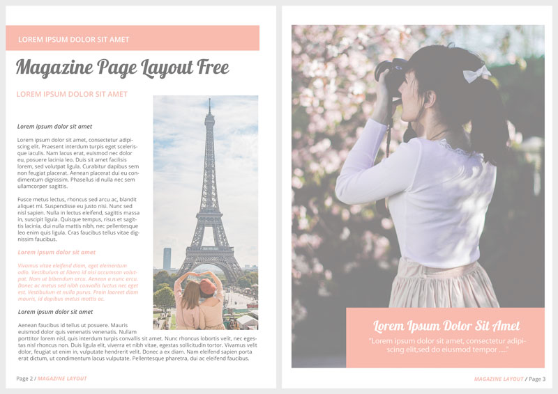 Magazine Page Layout