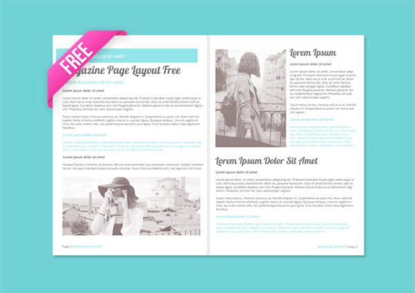 [FREE] Magazine Layout - Photoshop Supply