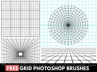 Grid Photoshop Brushes