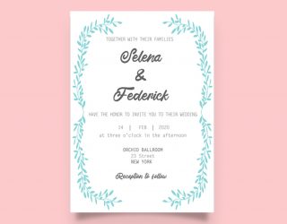 Simple Wedding Invitation