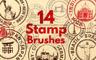 Stamp Photoshop Brushes